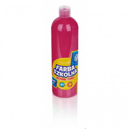 Farba szkolna Astra 500 ml różowa