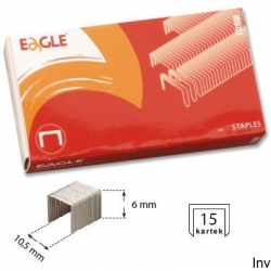 Zszywki Eagle 23/6 do 30 kartek, 1000 sztuk