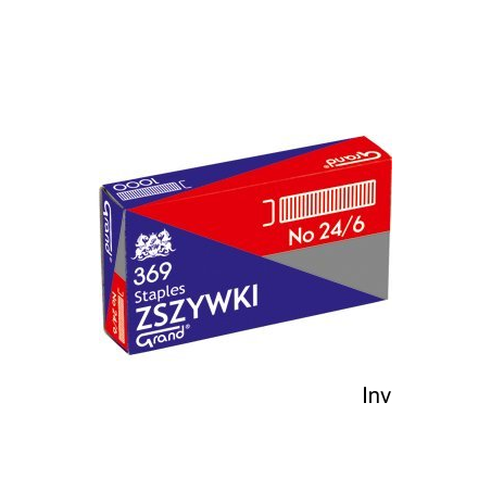 Zszywki 24/6 GRAND 369 10 paczek x 1000sztuk 110-1388