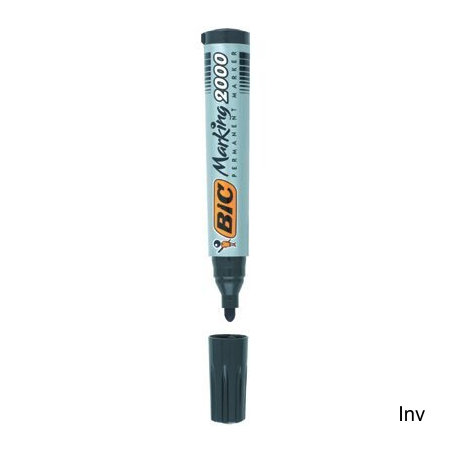 Marker permanentny BIC 2000 Ecolutions zielony okrągła końcówka 5.4 g