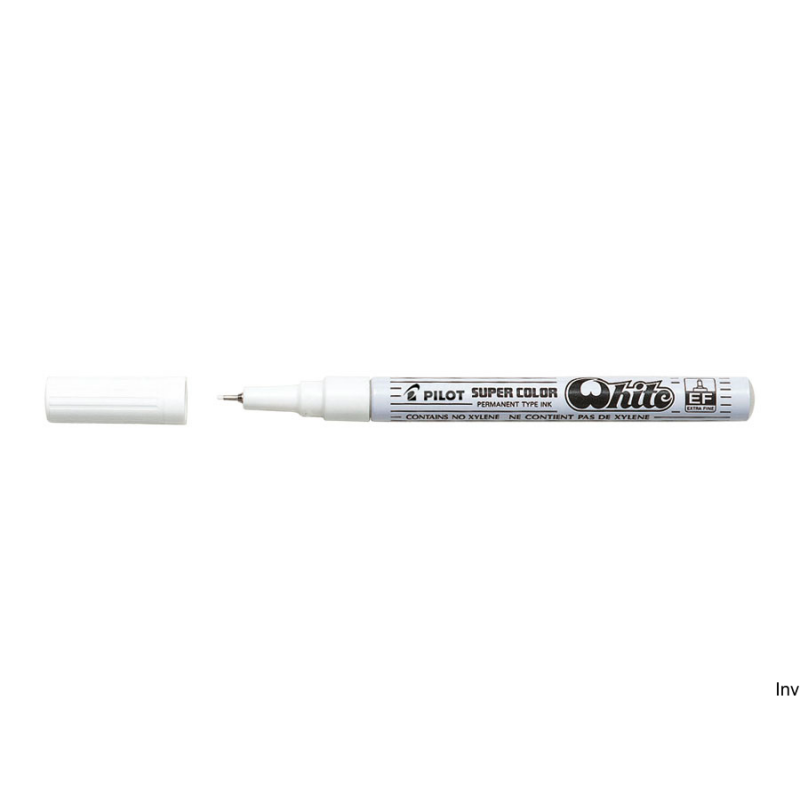 Marker olejowy Pilot biały 0,5 mm, wodoodporny, do precyzyjnego pisania po różnych powierzchniach