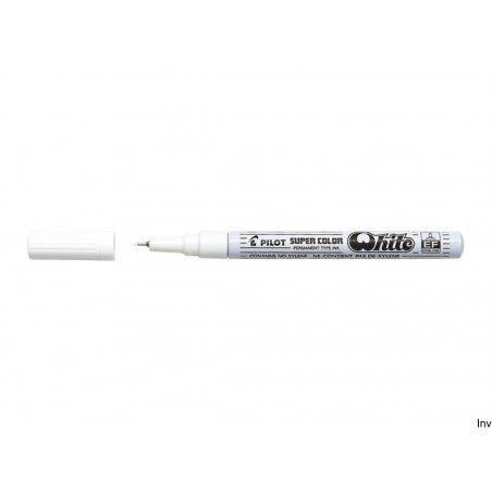Marker olejowy Pilot biały 0,5 mm, wodoodporny, do precyzyjnego pisania po różnych powierzchniach