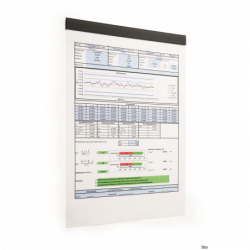 Listwa samoprzylepna magnetyczna 210 mm czarna DURABLE DURAFIX do przypinania informacji i plakatów