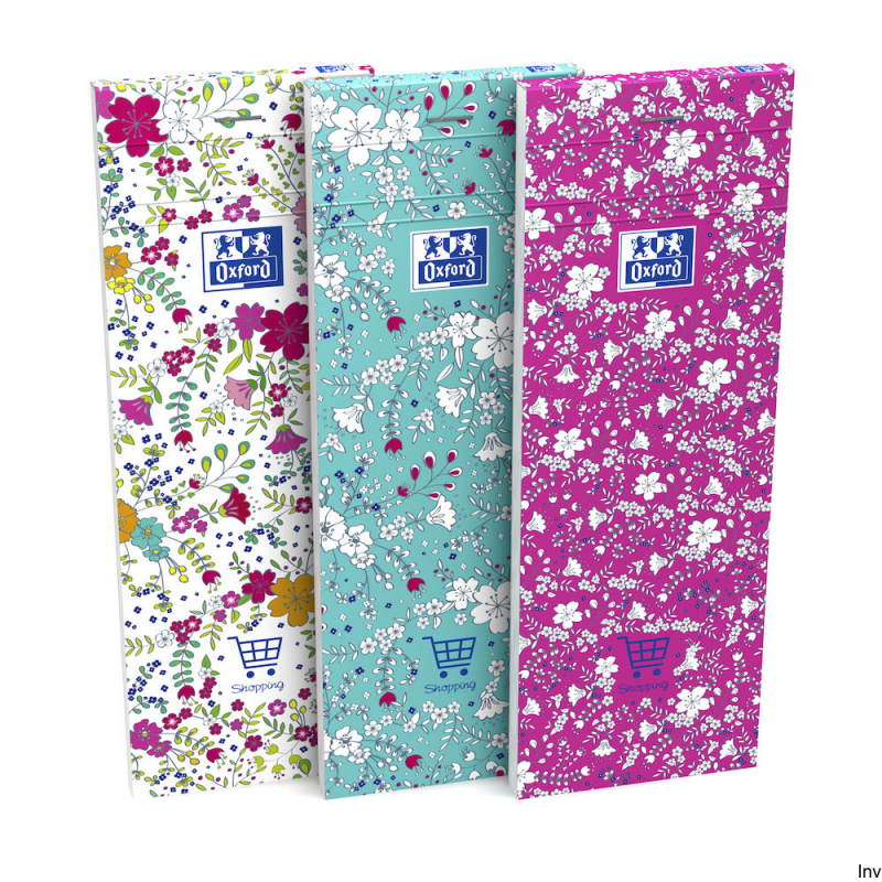 Blok notatnikowy Oxford Floral - lista zakupowa