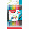 Cienkopis Maped GraphPeps Deco 10 sztuk etui 0,4 mm trójkątny kształt
