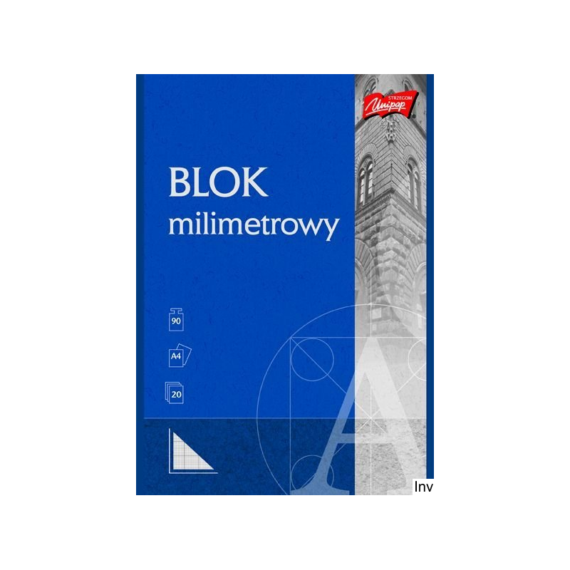 Blok milimetrowy A4 20 kartek UNIPAP St.Majewski
