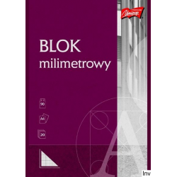 Blok milimetrowy A4 20 kartek UNIPAP St.Majewski