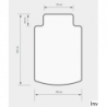 Mata pod krzesło Dotts 120x80/50 mm, miękka, ergonomiczna, do podłóg twardych, gładka powierzchnia, antyalergiczna