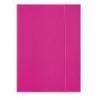 PAKIET Teczka z gumką OFFICE PRODUCTS, Fluo soft touch, karton/lakier, A4, 320gsm, 3-skrz., mix kolorów