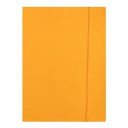 PAKIET Teczka z gumką OFFICE PRODUCTS, Fluo soft touch, karton/lakier, A4, 320gsm, 3-skrz., mix kolorów