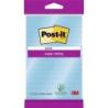 Karteczki samoprzylepne POST-IT Super sticky, XXL, w linię, 102x152mm, 45 kart., zawieszka, niebieskie