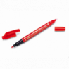 Foliopis dwustronny N75W/B czerwony PENTEL N75W-B