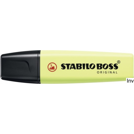 Zakreślacz STABILO BOSS pastel limonkowy 70/133, grubość linii 2 mm i 5 mm, tusz na bazie wody