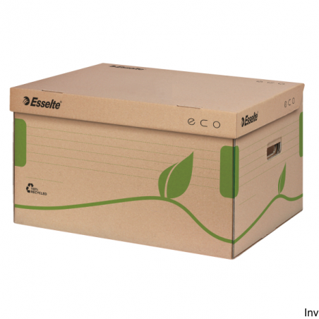 Kontener otwierany z góry Esselte Eco A4 brązowy 80 mm z kartonu z odzysku