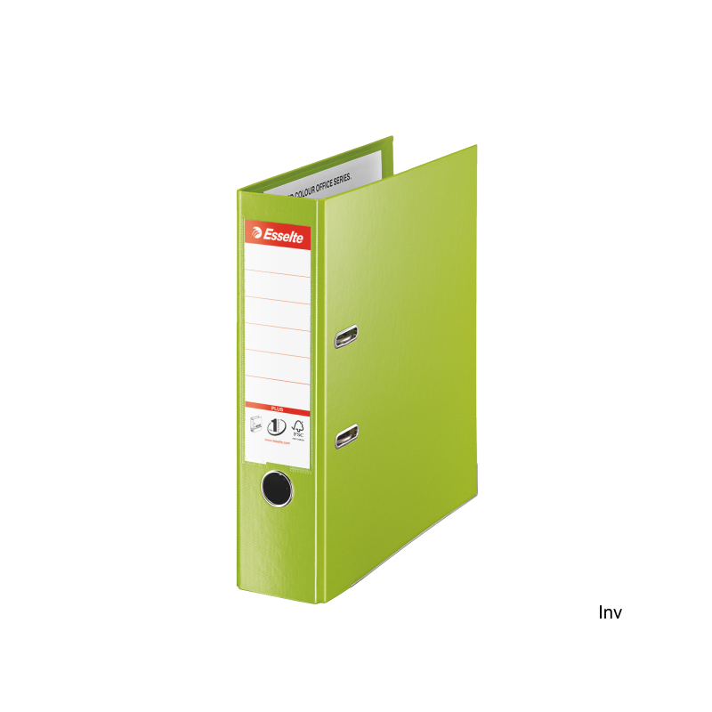 Segregator Esselte A4 80 mm zielony PLUS VIVIDA z metalowymi okuciami, okładki Maxi, 1 sztuka