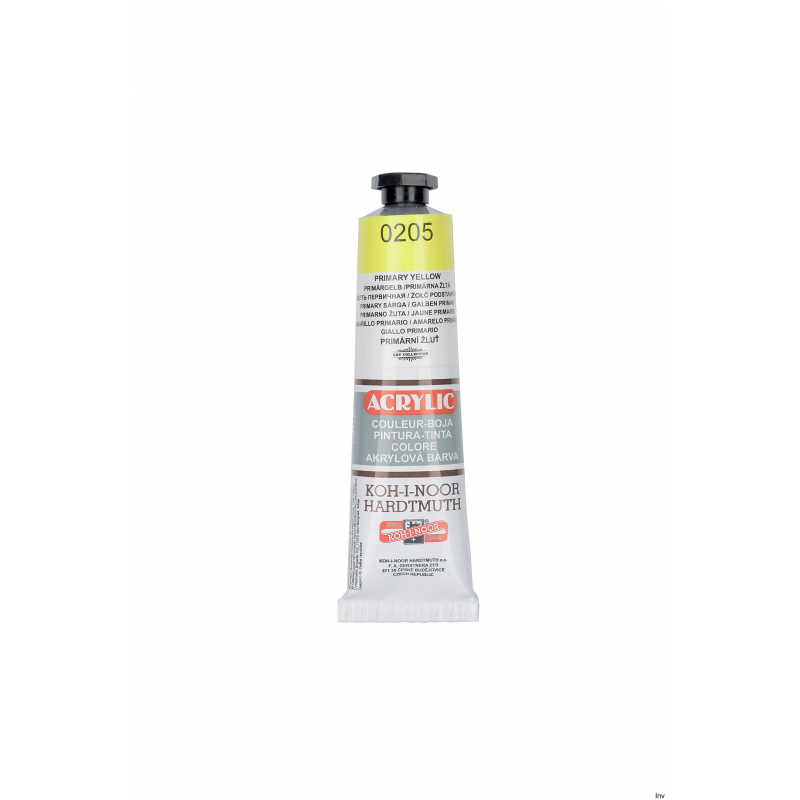 Farba akrylowa KOH-I-NOOR 162708 żółć 0205 40ml