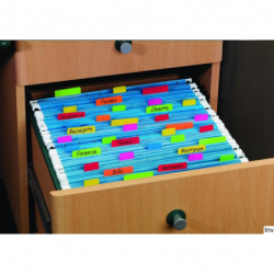 Post-It 3M Zakładki Indeksujące Wygięte 50,8x38mm 4 Kolory 4x6 Sztuk