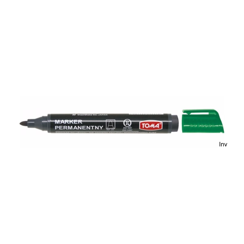 Marker permanentny ARTLINE TO-222 Toma, końcówka okrągła, zielony