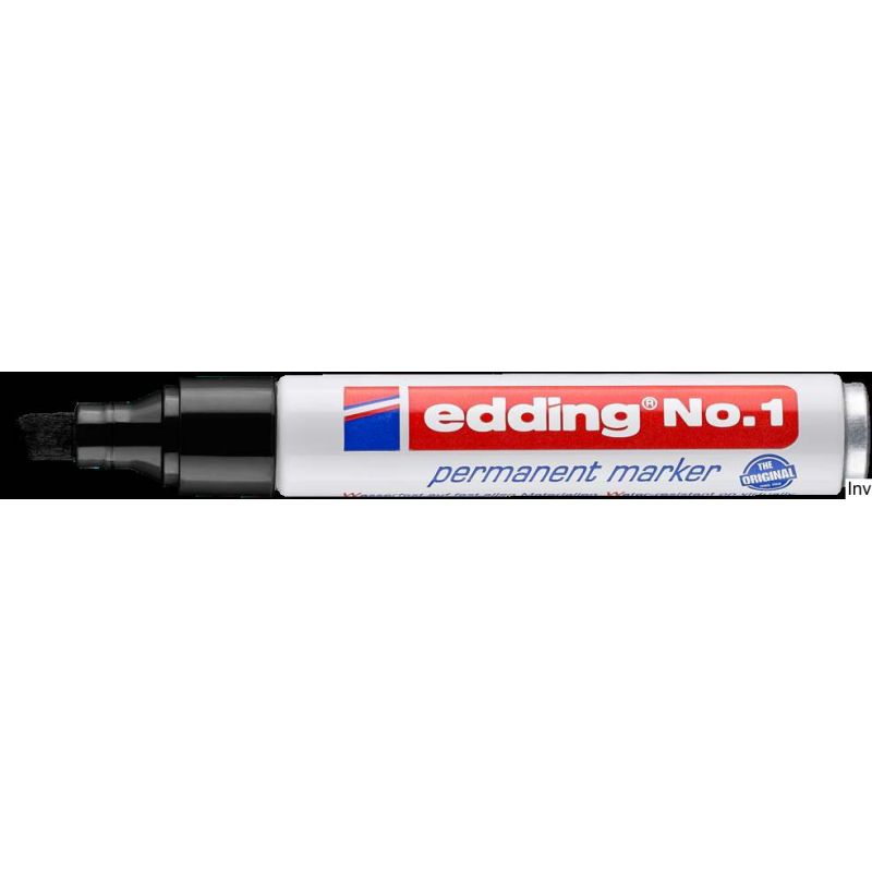 Edding marker permanentny ścięty 1-5mm czarny 1/001/C