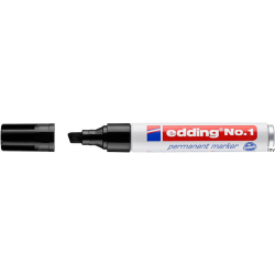 Edding marker permanentny ścięty 1-5mm czarny 1/001/C