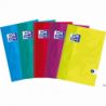 Brulion A5 96 kartek z marginesem Oxford TOUCH, twarda oprawa, czerwona spirala, mikroperforacja, aplikacja Scribzee