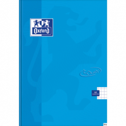 Brulion A5 96 kartek z marginesem Oxford TOUCH, twarda oprawa, czerwona spirala, mikroperforacja, aplikacja Scribzee