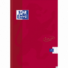 Brulion A5 96 kartek z marginesem Oxford TOUCH, twarda oprawa, czerwona spirala, mikroperforacja, aplikacja Scribzee