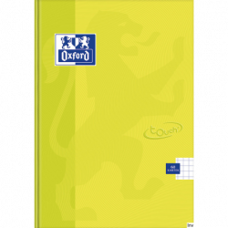Brulion A5 96 kartek z marginesem Oxford TOUCH, twarda oprawa, czerwona spirala, mikroperforacja, aplikacja Scribzee