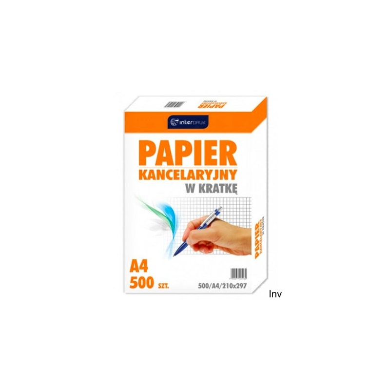 Papier kancelaryjny A4 kratka 500 arkuszy Interdruk
