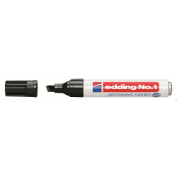 Edding marker permanentny ścięty 1-5mm czarny 1/001/C
