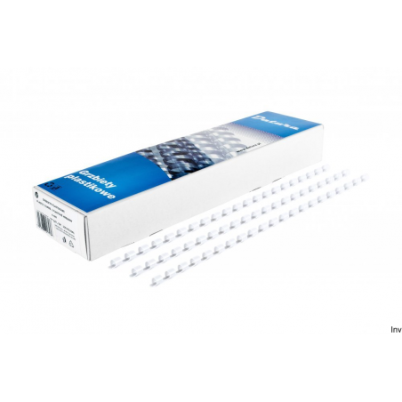 Grzbiet do bindowania Dotts 16 mm biały (100 sztuk)