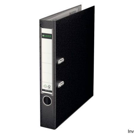Segregator Leitz A4 52 mm czarny 180° na 600 kartek z etykietą i metalowymi okuciami