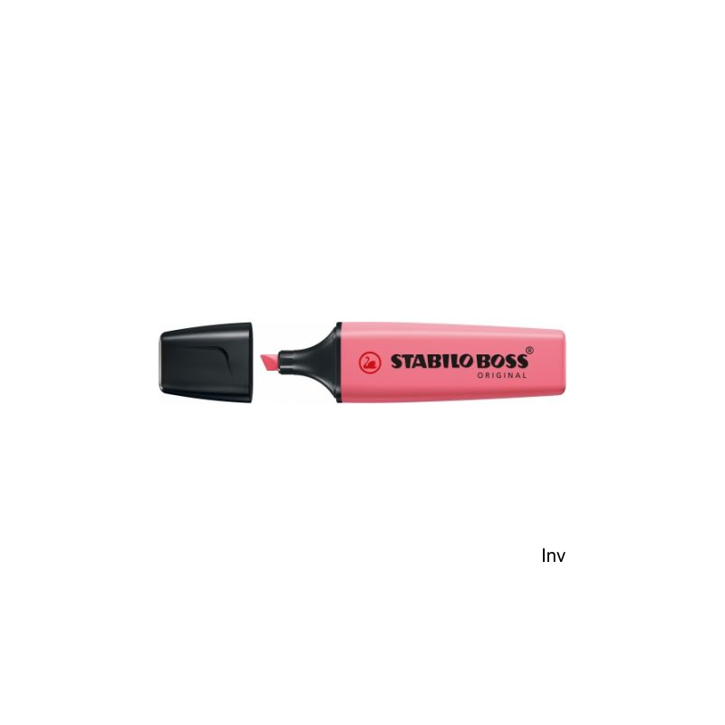 Zakreślacz STABILO BOSS pastel różowy ciemny 70/150, 2 mm i 5 mm, tusz na bazie wody