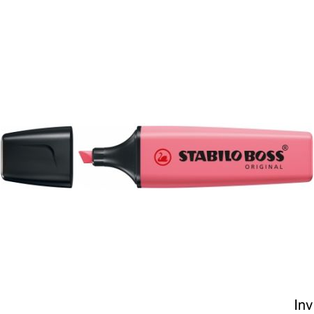 Zakreślacz STABILO BOSS pastel różowy ciemny 70/150, 2 mm i 5 mm, tusz na bazie wody