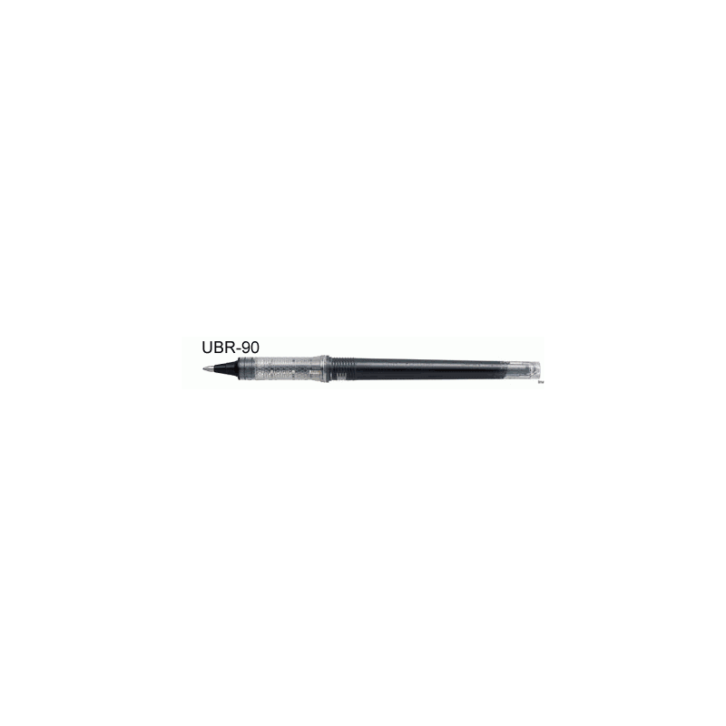 Wkład UBR-90 czarny do pióra kulkowego UNI UB-200, tusz pigmentowy, wodoodporny, 0,8 mm
