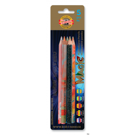 Koh-i-noor Kredka 3406 MAGIC GRUBA mix 5 kolorów blister