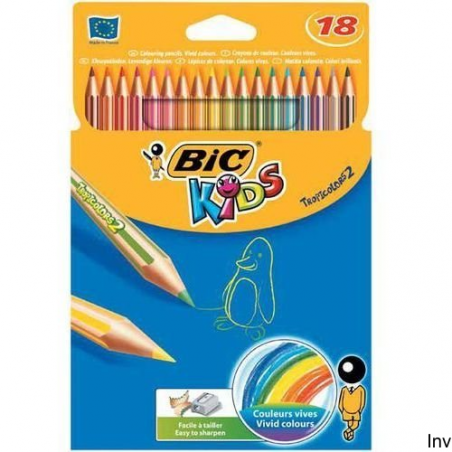 Kredki ołówkowe BIC Kids Tropicolors 18 kolorów