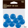 Magnesy niebieskie 30 mm Grand, opakowanie 10 sztuk do tablic magnetycznych