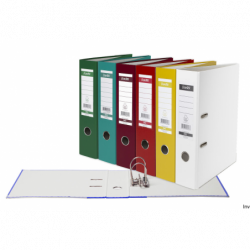 Segregator A4 80 mm XXL czerwony Bantex 100551788 z szyną, ekologiczny, oklejany folią PP