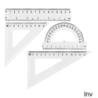 Zestaw geometryczny GR-031T przezroczysty Grand 130-1640 z linijką, cyrklem, kątomierzem, ekierką, ołówkiem i gumką