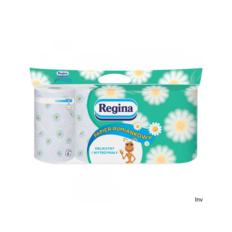 Papier toaletowy REGINA 3 warstwowy zapach rumiankowy 8 rolek