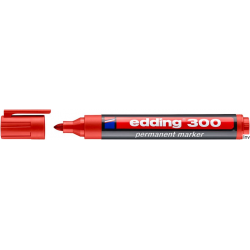 Edding Foliopis 300-2 czerwony marker niezmywalny okrągła końcówka 1,5-3 mm