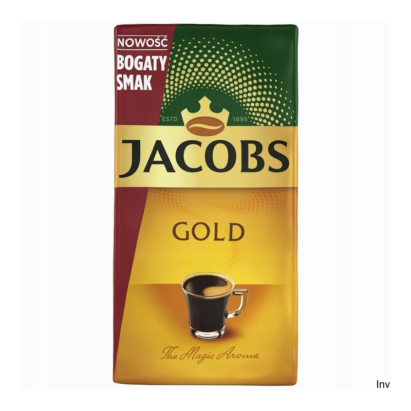 Kawa mielona Jacobs Cronat Gold 250g, Arabika i Robusta, intensywny aromat, wysoka zawartość kofeiny