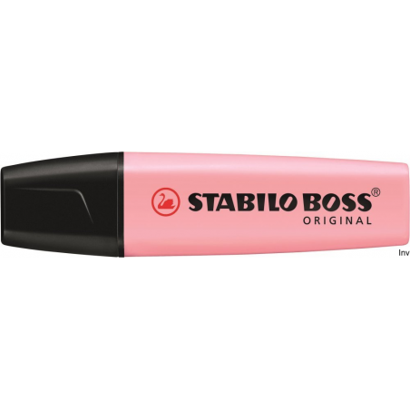 Zakreślacz STABILO BOSS pastelowy różowy 70/129, fluorescencyjny, szerokość linii 2-5 mm