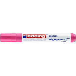 Edding Marker do tkanin różowy fluorescencyjny 3 mm okrągła końcówka 4500/069/RF
