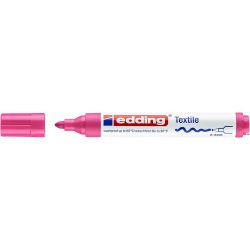 Edding Marker do tkanin różowy fluorescencyjny 3 mm okrągła końcówka 4500/069/RF