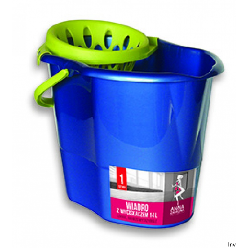 Wiadro z wyciskaczem 14L premium niebieskie PB-2350 STELLA - 1