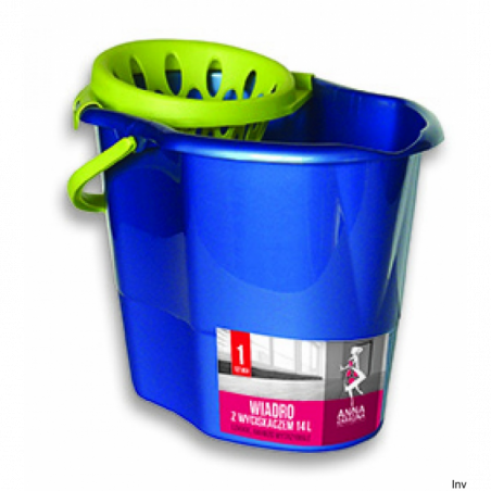 Wiadro z wyciskaczem 14L premium niebieskie PB-2350 STELLA - 1