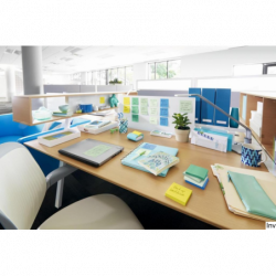 Post-It 3M Bloczek samoprzylepny 127x76mm, 6x100 sztuk, paleta marzycielska, gramatura 70-72g