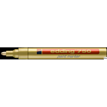Marker lakierowy Edding 750 złoty 2-4 mm wodoodporny, szybkoschnący, do oznaczania różnych powierzchni